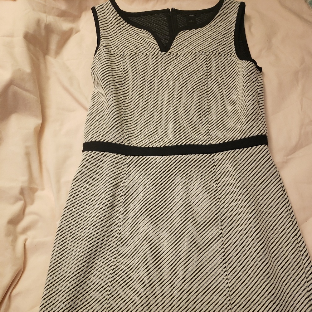 Wave-checkered formal dress